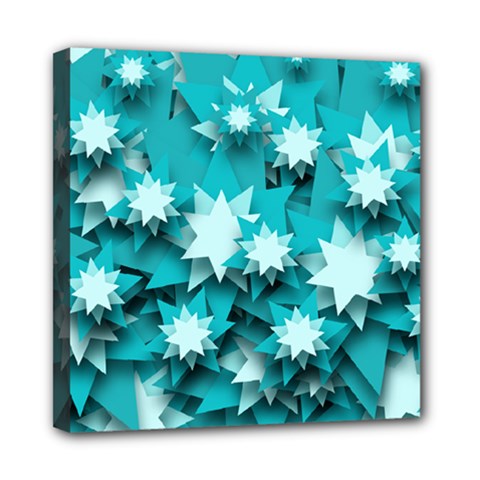 Stars Christmas Ice 3d Mini Canvas 8  X 8  (stretched) by HermanTelo