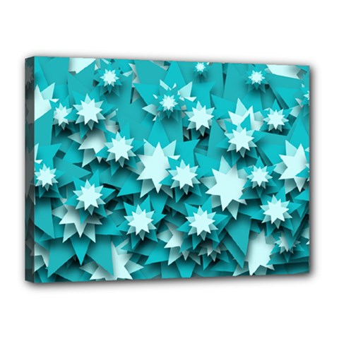 Stars Christmas Ice 3d Canvas 16  X 12  (stretched) by HermanTelo