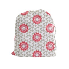 Stamping Pattern Red Drawstring Pouch (xl)