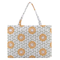 Stamping Pattern Yellow Zipper Medium Tote Bag by HermanTelo