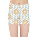 Stamping Pattern Yellow Kids  Sports Shorts View1