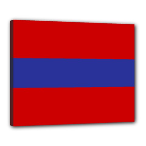 Flag Of Armenian Socialist Republic, 1952-1990 Canvas 20  X 16  (stretched) by abbeyz71