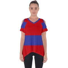 Flag Of Armenian Socialist Republic, 1952-1990 Cut Out Side Drop Tee by abbeyz71