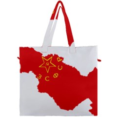 Flag Map Of Transcaucasian Socialist Federative Soviet Republic (1922–1936) Canvas Travel Bag by abbeyz71