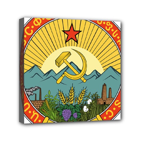 Emblem Of Transcaucasian Socialist Federative Soviet Republic, 1930-1936 Mini Canvas 6  X 6  (stretched) by abbeyz71
