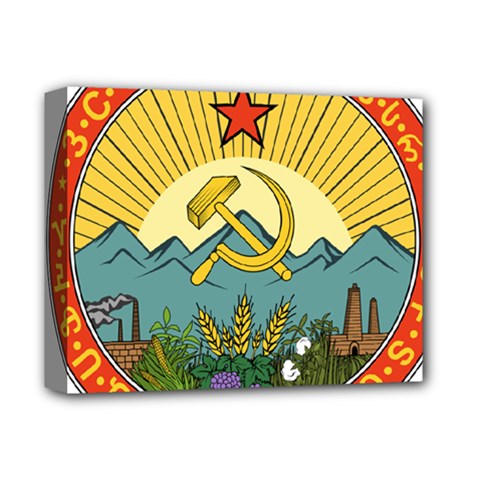 Emblem Of Transcaucasian Socialist Federative Soviet Republic, 1930-1936 Deluxe Canvas 14  X 11  (stretched) by abbeyz71