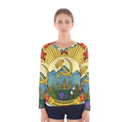 Emblem Of Transcaucasian Socialist Federative Soviet Republic, 1930-1936 Women s Long Sleeve Tee