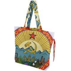 Emblem Of Transcaucasian Socialist Federative Soviet Republic, 1930-1936 Drawstring Tote Bag by abbeyz71