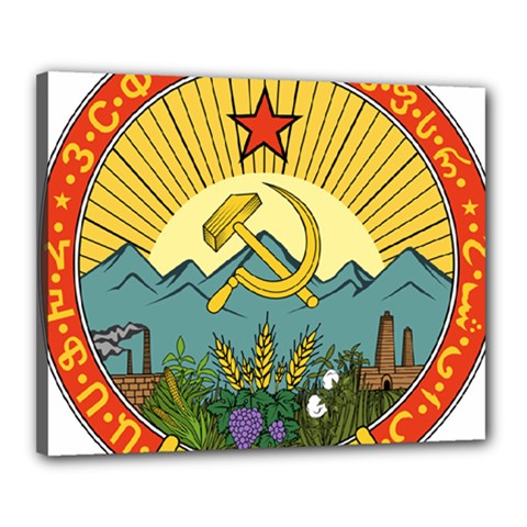 Emblem Of Transcaucasian Socialist Federative Soviet Republic, 1924-1930 Canvas 20  X 16  (stretched) by abbeyz71