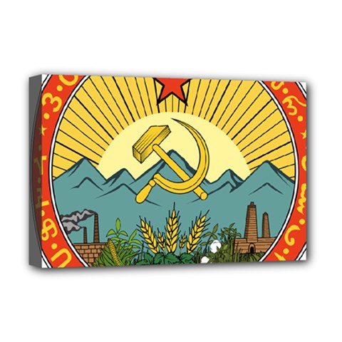 Emblem Of Transcaucasian Socialist Federative Soviet Republic, 1924-1930 Deluxe Canvas 18  X 12  (stretched) by abbeyz71