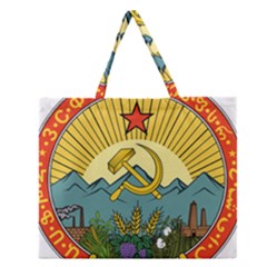 Emblem Of Transcaucasian Socialist Federative Soviet Republic, 1924-1930 Zipper Large Tote Bag by abbeyz71