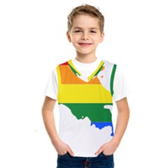 LGBT Flag Map of Armenia Kids  SportsWear