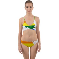 LGBT Flag Map of Armenia Wrap Around Bikini Set