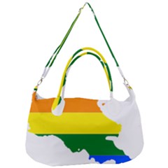 LGBT Flag Map of Armenia Removal Strap Handbag