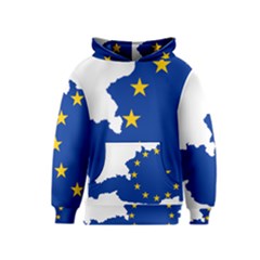 European Union Flag Map Of Austria Kids  Pullover Hoodie by abbeyz71