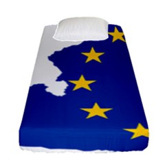 European Union Flag Map Of Austria Fitted Sheet (single Size) by abbeyz71