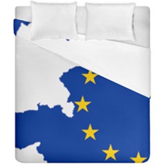 European Union Flag Map Of Austria Duvet Cover Double Side (california King Size) by abbeyz71