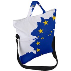 European Union Flag Map Of Austria Fold Over Handle Tote Bag
