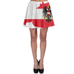 Flag Map Of Austria  Skater Skirt by abbeyz71