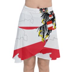 Flag Map Of Austria  Chiffon Wrap Front Skirt by abbeyz71