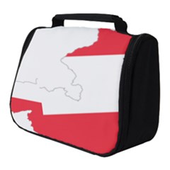 Flag Map Of Austria  Full Print Travel Pouch (small) by abbeyz71