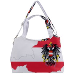 Flag Map Of Austria  Double Compartment Shoulder Bag by abbeyz71