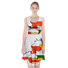 Austrian States Flag Map Racerback Midi Dress by abbeyz71