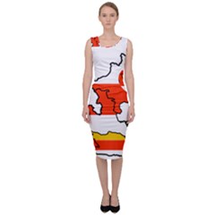 Austrian States Flag Map Sleeveless Pencil Dress by abbeyz71