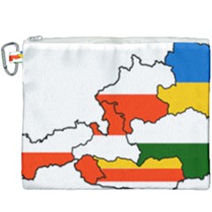 Austrian States Flag Map Canvas Cosmetic Bag (xxxl) by abbeyz71