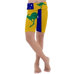 Proposed All Australian Flag Kids  Lightweight Velour Cropped Yoga Leggings by abbeyz71