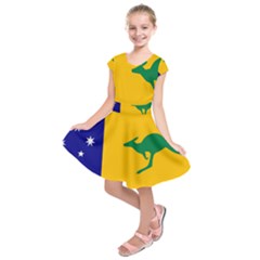 Proposed All Australian Flag Kids  Short Sleeve Dress by abbeyz71
