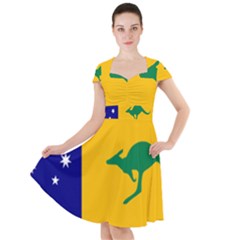 Proposed All Australian Flag Cap Sleeve Midi Dress
