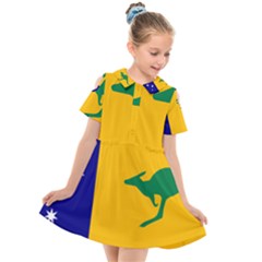 Proposed All Australian Flag Kids  Short Sleeve Shirt Dress by abbeyz71