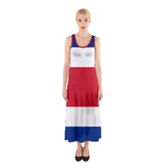 National Flag Of Costa Rica Sleeveless Maxi Dress by abbeyz71