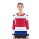 National Flag of Costa Rica Women s Long Sleeve Tee View1