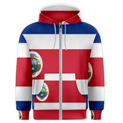 National Flag Of Costa Rica Men s Zipper Hoodie by abbeyz71