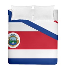 National Flag Of Costa Rica Duvet Cover Double Side (full/ Double Size) by abbeyz71