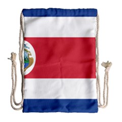 National Flag Of Costa Rica Drawstring Bag (large) by abbeyz71