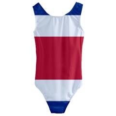 National Flag Of Costa Rica Kids  Cut-out Back One Piece Swimsuit by abbeyz71