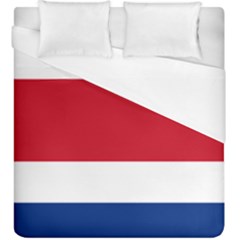 National Flag Of Costa Rica Duvet Cover (king Size) by abbeyz71