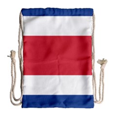 National Flag Of Costa Rica Drawstring Bag (large) by abbeyz71