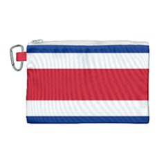 National Flag Of Costa Rica Canvas Cosmetic Bag (large) by abbeyz71