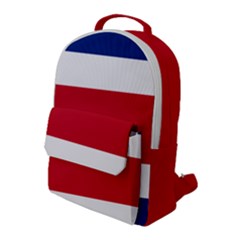 National Flag Of Costa Rica Flap Pocket Backpack (large) by abbeyz71