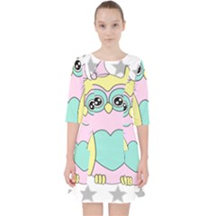 Sowa Child Owls Animals Pocket Dress by Sapixe