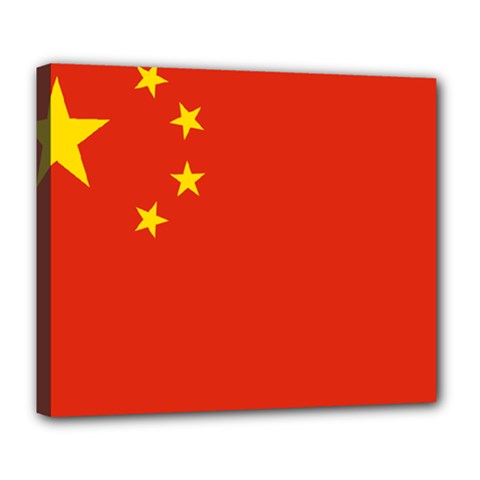 Flag Of People s Republic Of China Deluxe Canvas 24  X 20  (stretched) by abbeyz71