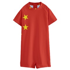 Flag Of People s Republic Of China Kids  Boyleg Half Suit Swimwear by abbeyz71