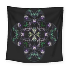 Fractal Fractal Art Texture Square Tapestry (large) by Sapixe