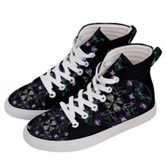 Fractal Fractal Art Texture Women s Hi-top Skate Sneakers by Sapixe