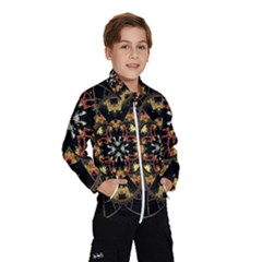 Fractal Stained Glass Ornate Kids  Windbreaker