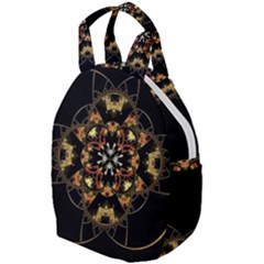 Fractal Stained Glass Ornate Travel Backpacks